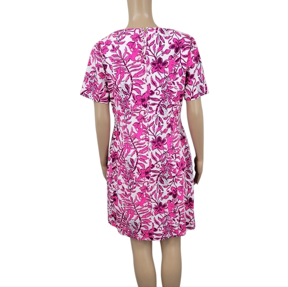 Lilly Pulitzer Mila Short Sleeve Shift Dress Elderflower Blossom Lil Escape - Picture 5 of 14